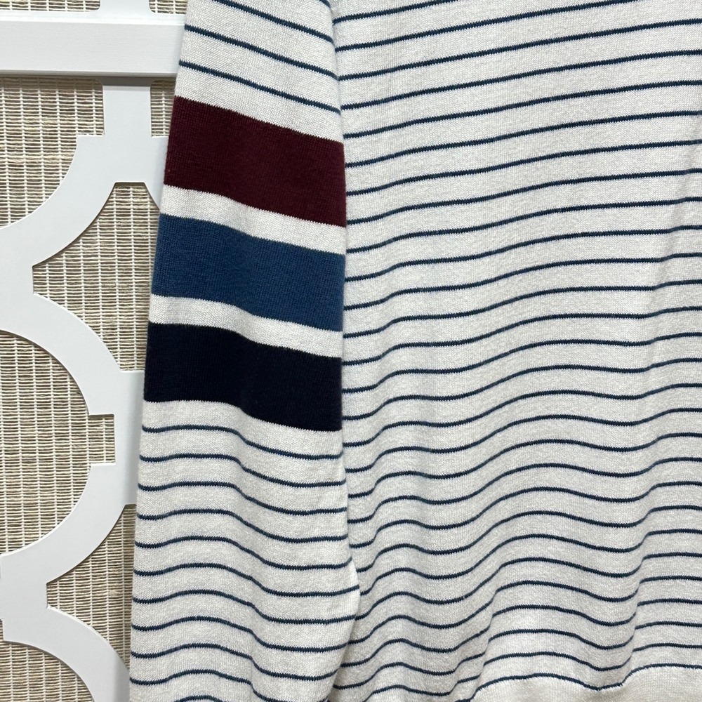 J. Crew Heritage Collared Sweater Polo Mens L Striped Cotton Knit Preppy BS410 - Picture 5 of 11